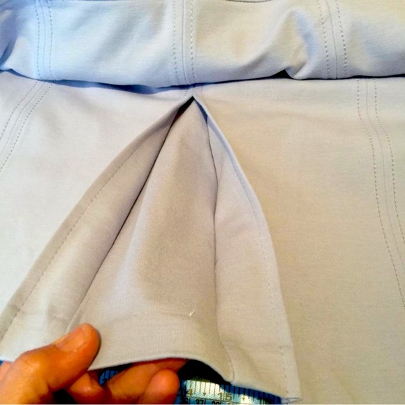 Talbots Lilac/light blue Sleeveless Back Zip Scoop Neck - Picture 5 of 5